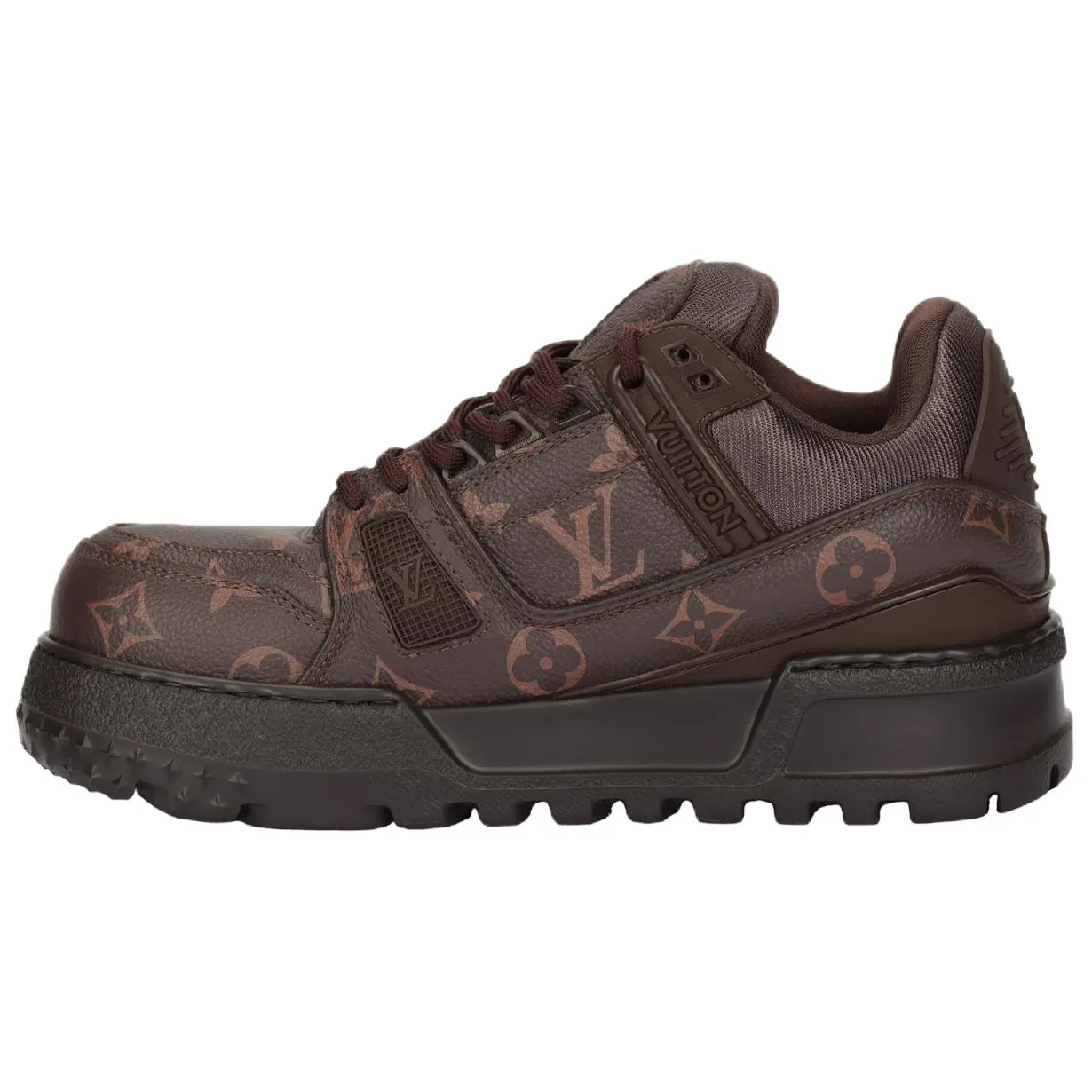 Men's & Women's Louis Vuitton Trainer Maxi Calfskin Leather Casual Low-Top Lace-Up Footwear, House White Official Maison Mihara Verifiable Shoes with Credentials & Global Authentication Support