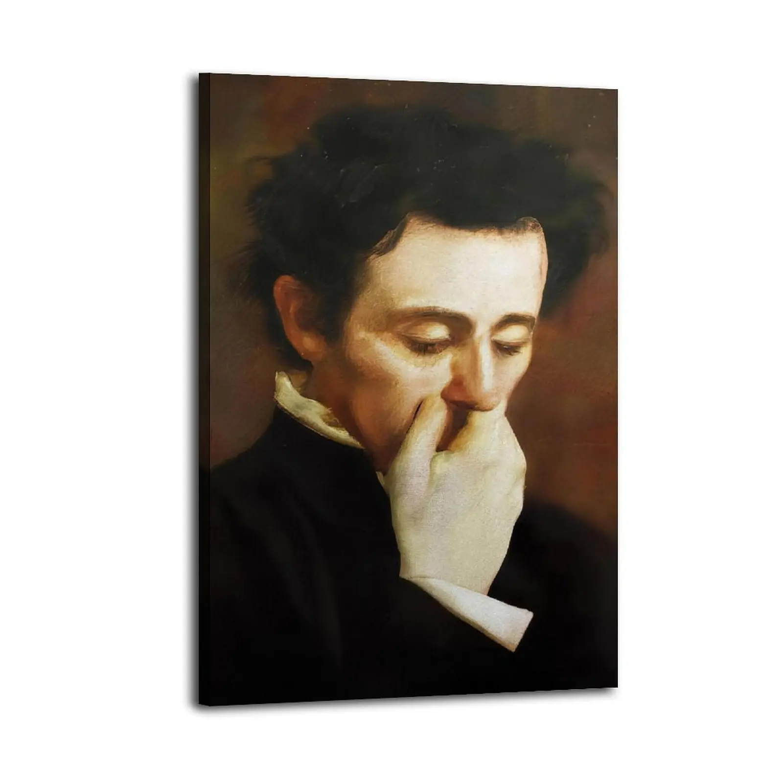 Funny Man Covering Nose Canvas Painting| Bedroom Art | Bathroom Art | Trendy Wall Art | Funky Wall Art