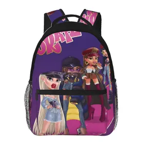 Anime bratz Printed Backpack, Cute School bag for Girls Boys Teens, Cartoon Backpacks Kawaii Kids Lightweight backpack with adjustable straps Bookbag, Travel, School, College, Work, Backpack, Daily Use