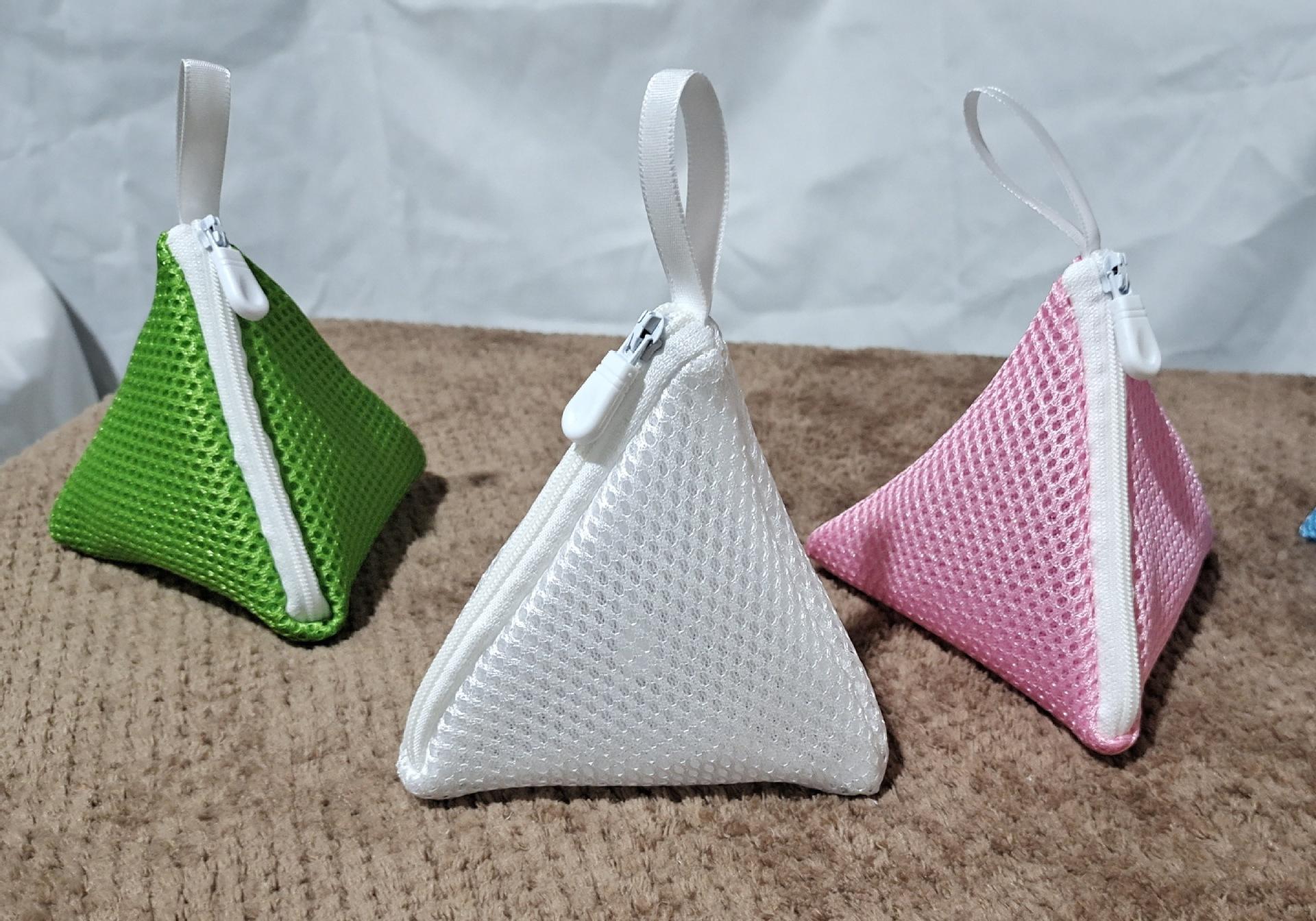 3PCS Multicolor Mini Mesh Laundry Bags Polyester Washing Bags for Washing Machine