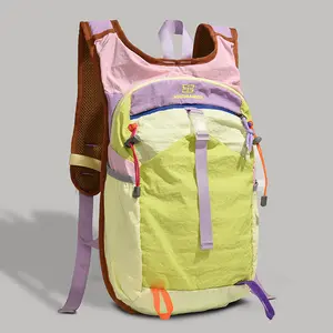 Large capacity travel backpack - color block design for men and women - outdoor hiking, fitness, multifunctional sports & cycling backpack