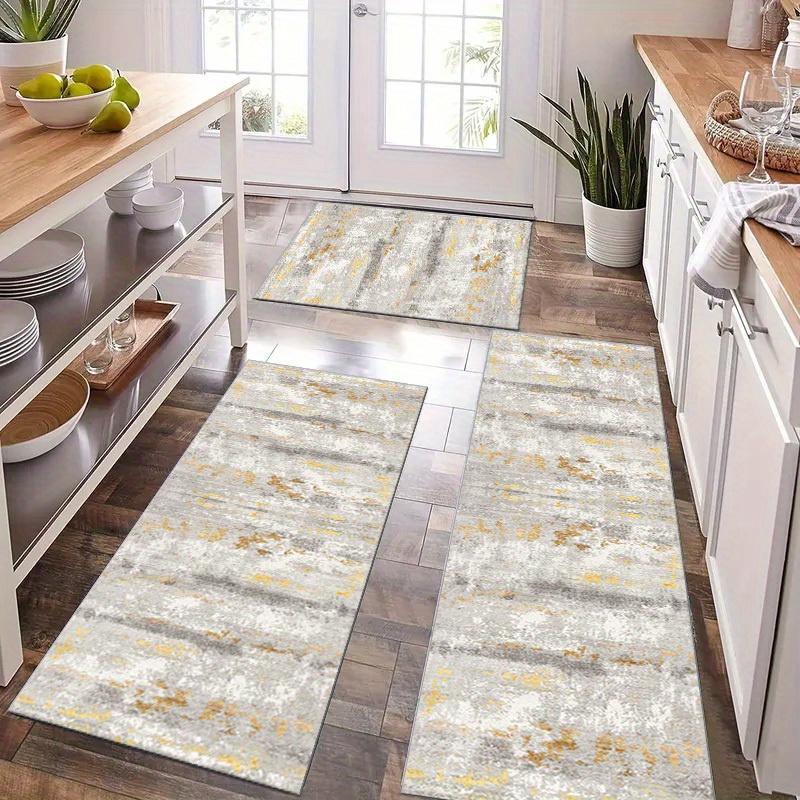 Kitchen Mat Set 2pcs/3pcs, Daily Home Use Kitchen Rug Set, Spring Household Kitchen Mats, Non-Slip Soft Carpet, Durable Fashion Door Mat Decor, Home Decor Rugs, Kitchen Rugs Sets, Farmhouse Kitchen Rugs
