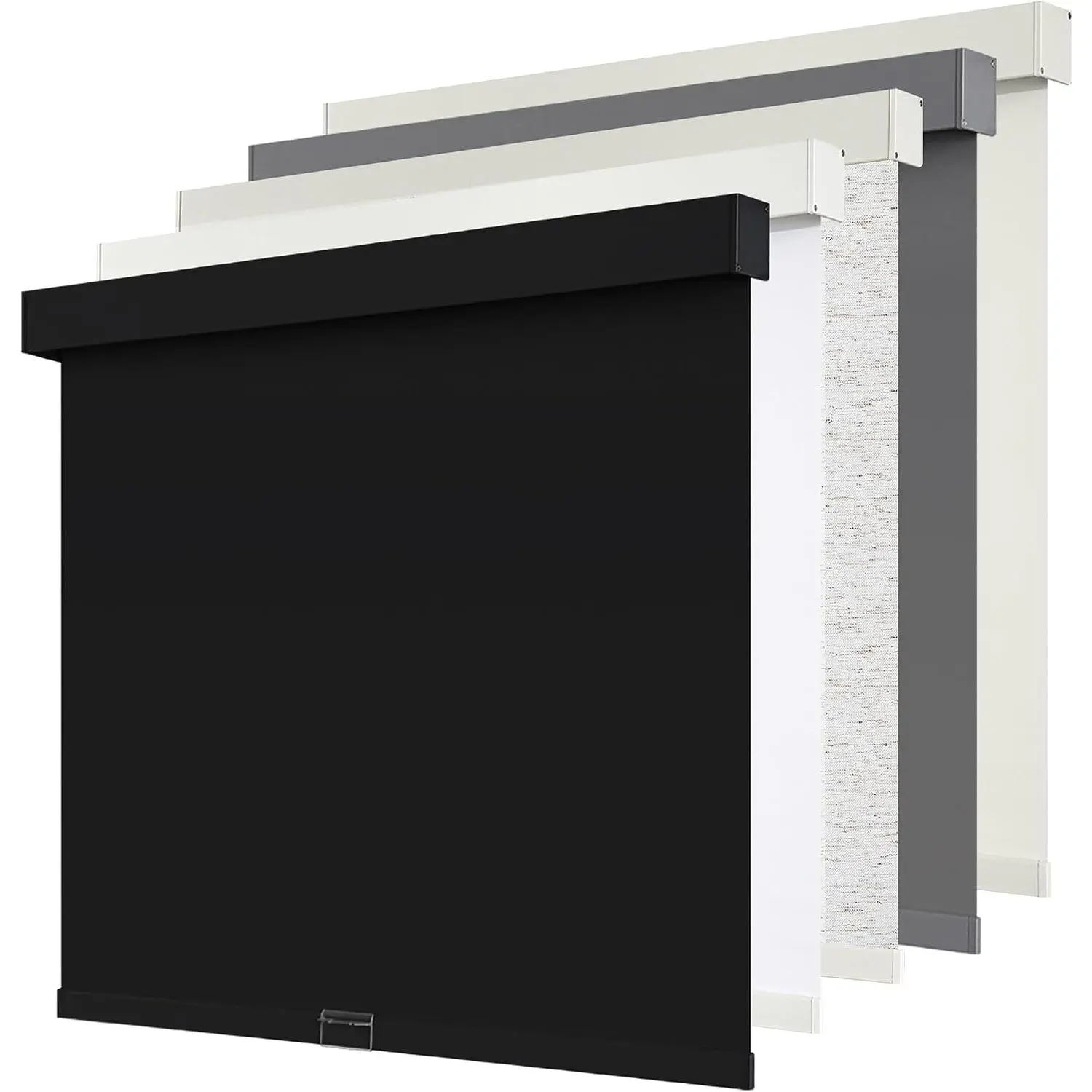 Cordless Blackout Roller Shades Blinds,20" W x 72" H,Black |   For Window Door Free-Stop, Pull Down Room Darkening with Valance, Thermal Insulated Woven Fabric for Home & Office