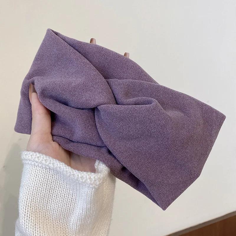 1pc Winter Warm Headbands,Women Ear Warmers Knitted Headbands,Thermal Twist Bow Headband Cable Knit Headbands for Sports Skiing