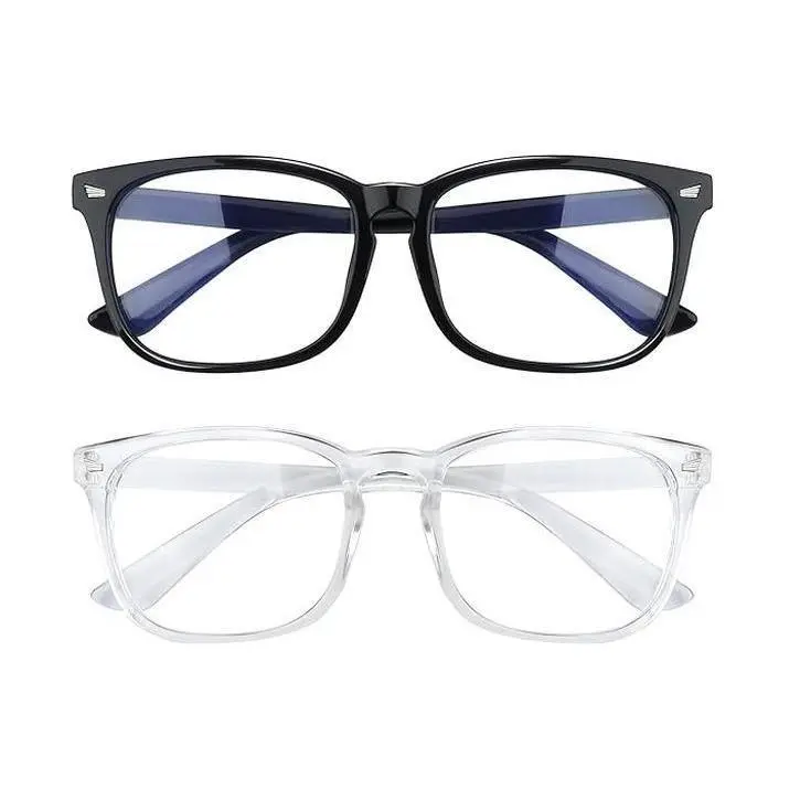 2026 Blue Light Sports Eyewear - Fashionable Eyewear for Male Adults, Smooth Plastic Square Frames, High-Quality for Computer Gaming