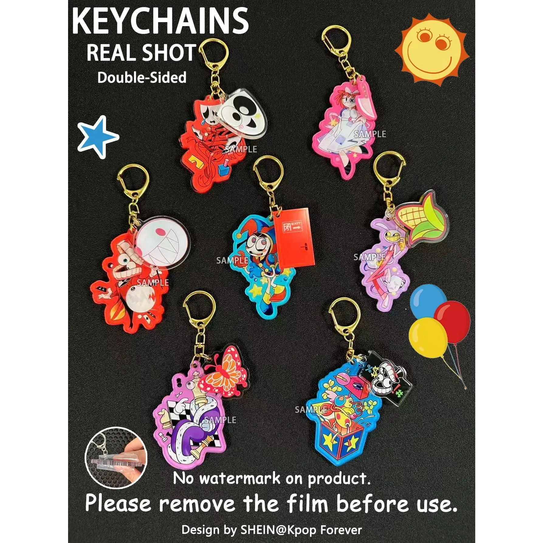TADC Keychains，Jax，Pomni，Caine，Ragatha，Kinger，Gangle，Zooble，Bag Charm，Car Charm，