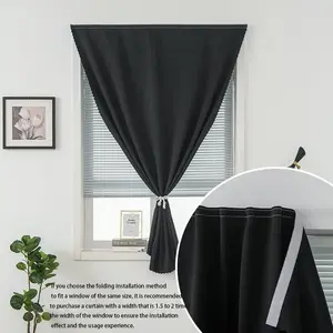 Yitape Magic Tape No-Drill Blackout Curtain, Portable Bedroom Curtain, Easy DIY Installation, Full Blackout Home Decor for Living Room/kitchen/dorm/party