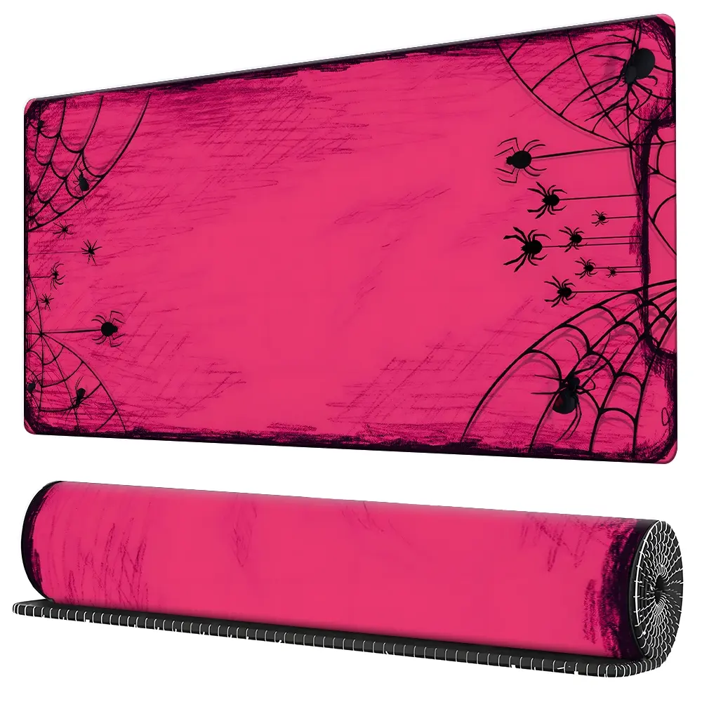 Spider web Large Gaming Mouse Pad, Extended Computer Keyboard Mouse Mat, Non-Slip Rubber Base Stitched Lock Edges Desk Pad, Multi-Size for Home Office Gaming, Perfect Gift For Friends,Family,Halloween,Christmas