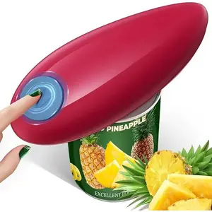 Cooks Professional Electric Can Opener,Automatic Can Openers for Seniors, Arthritic Patients A Great Kitchen Gadget,Hands Free Operation Can Openers,One Touch Design (RED)