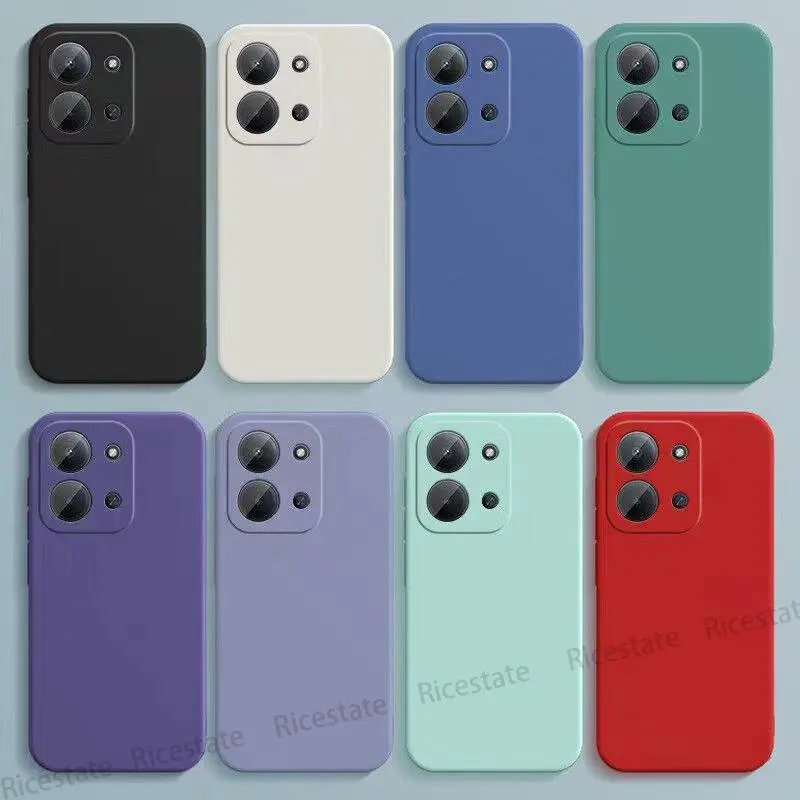 Square Liquid Silicone Phone Case for Xiaomi Redmi 15C 4G Case Redmi15C 4G 5G EU Matte Bumper Soft TPU Back Case Fundas