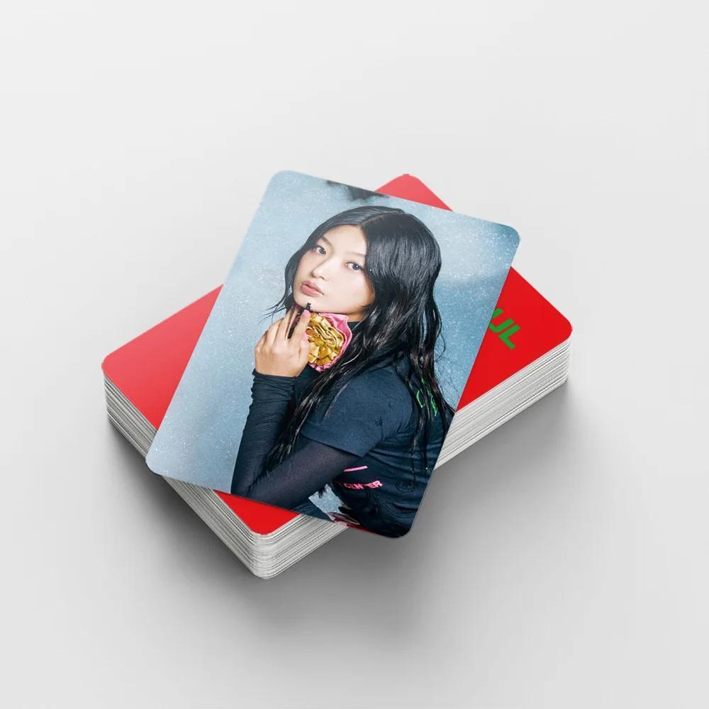 92Pcs/Set Kpop Idol KATSEYE Album Gabriela Lomo Cards LARA DANIELA HD Printd Photocards Stickers MANON MEGAN YOONCHAE Fans Gift