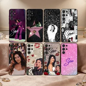 Singer S-Selena Q-Quintanilla 90S Phone Case For Samsung S26,S25,S24,S23,S22,S21,Ultra,Plus,For iphone 17 16 15 14 13 12 11 17Air Plus Pro Promax Black Soft Case
