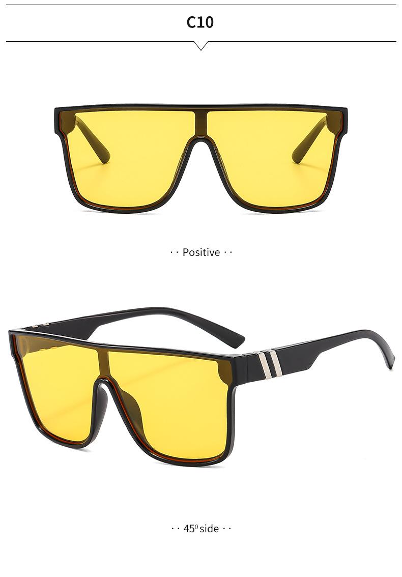 Sunglasses for men and women, true film one-piece sunglasses, outdoor cycling and fishing sunglasses, UV protection