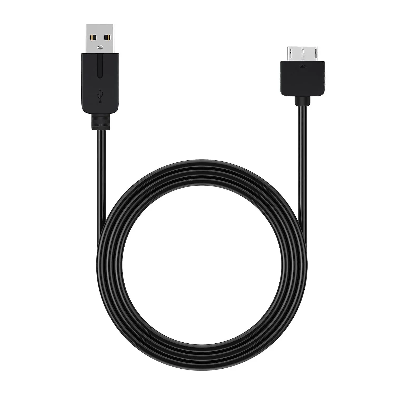 USB Charger  for PS Vita 1000, 1.2m/4ft   Cord, PVC Jacket & 24AWG Pure Copper Core (1, Black)