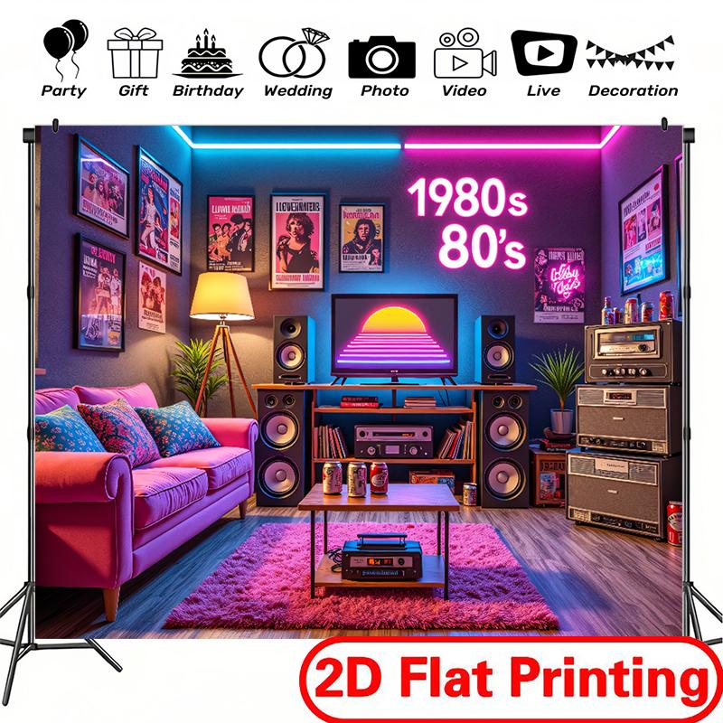 Room Decoration Outdoor Event Background Cloth Soft Polyester Material Multiple Sizes Optional Photo Booth Props, Anniversary, Bachelor Party & Celebration Decorations