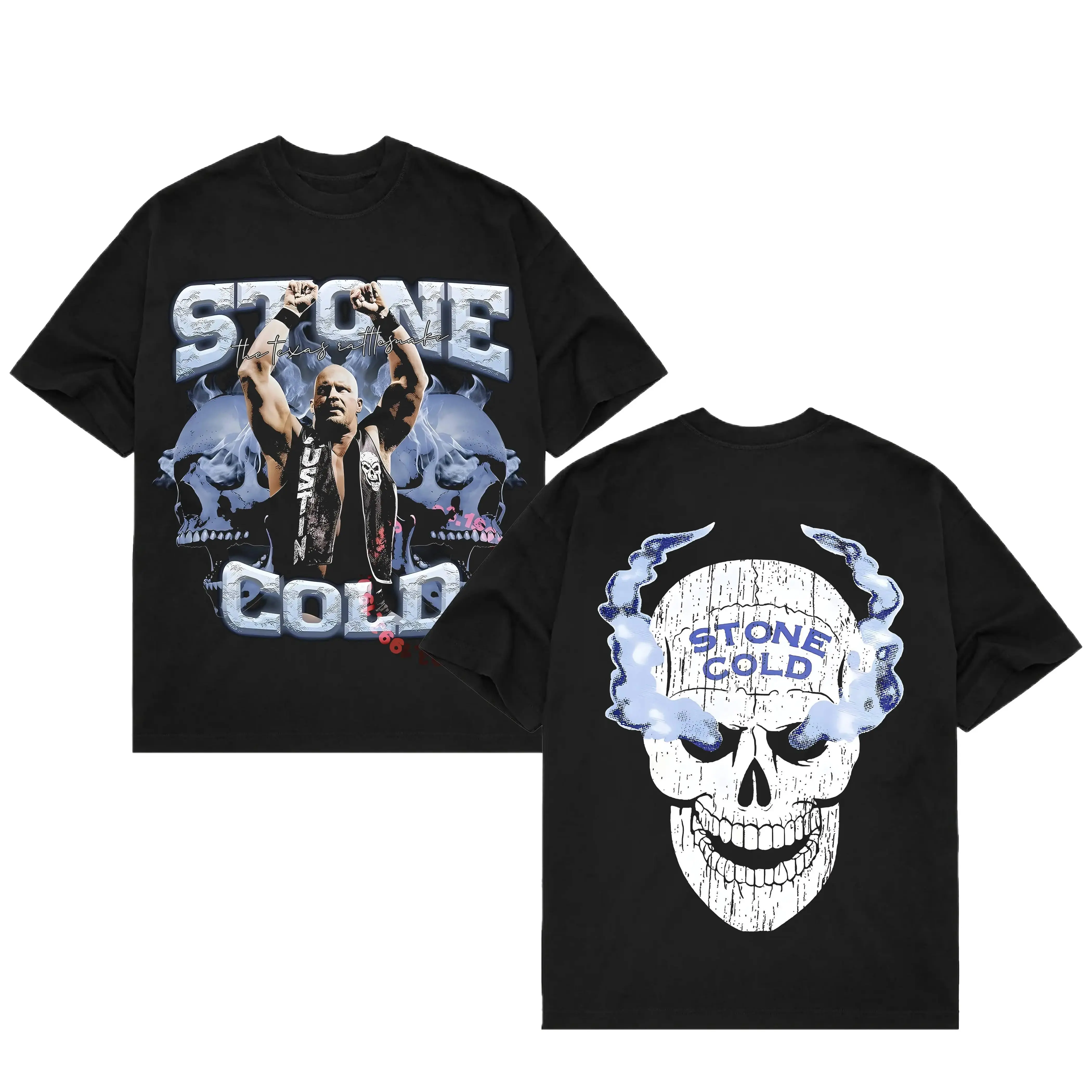 [ 🎉 Sale Up To 50%]STONE COLD TEE, Wrestling Graphic Tee, WWE Shirt, Sports T-shirt, Athlete Shirt, Wrestling Gift, Fitness Tee, Crewneck Clothing Cotton Menswear