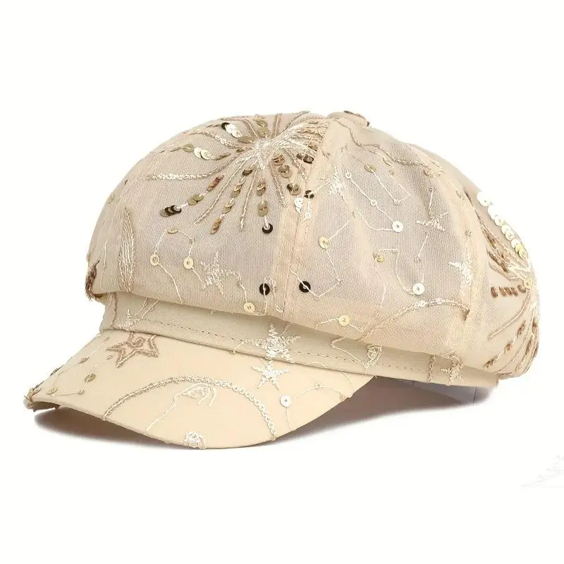 Women Y2K Mesh Beret Hat, Lightweight Breathable Adjustable Painter Cap For Women Daily Wear