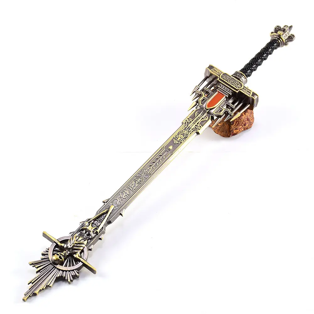 Elden Ring Golden Epitaph Sword Model| Full Metal Craft Ornament Collectible Gift Box, Medieval, Tombstone