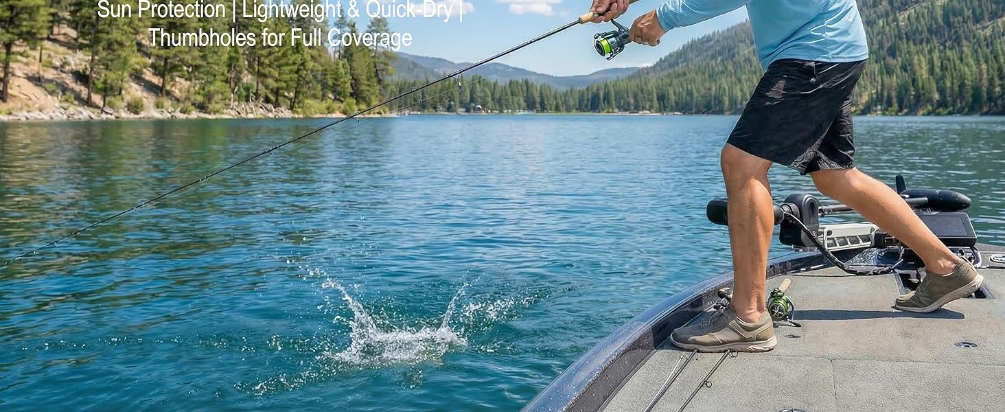 3 Pack Men's Fishing Shirts UPF 50+ Long Sleeve Sun Hoodie UV Protection Lightweight Rash Guard Swim Shirt