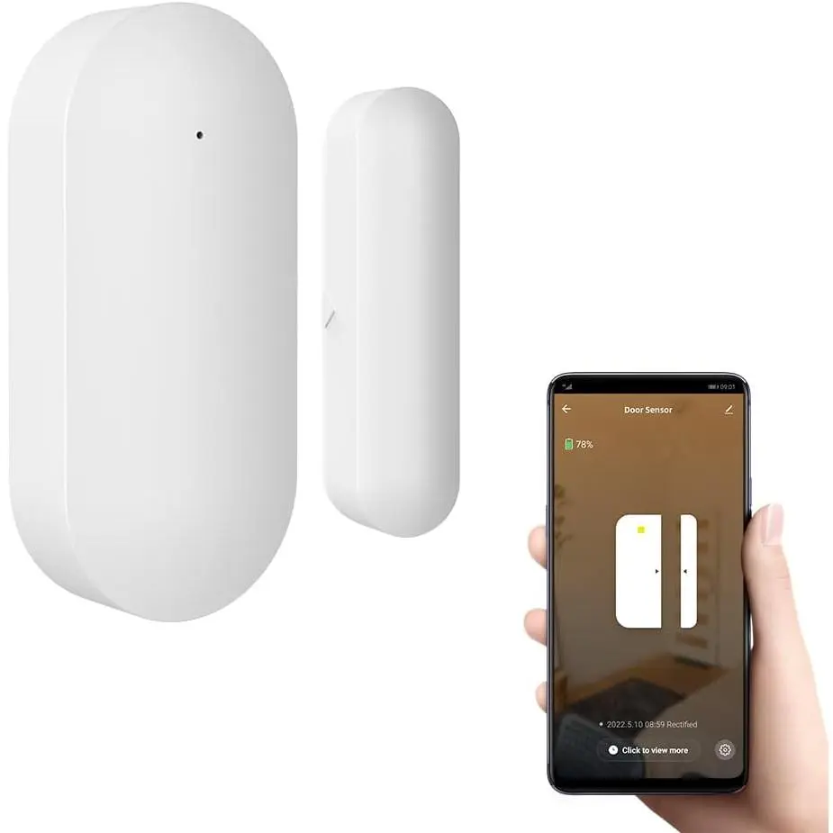 Door and Window Sensor, WiFi  System with  Life App Control,  , Self-Adhesive Installation,   Host Required