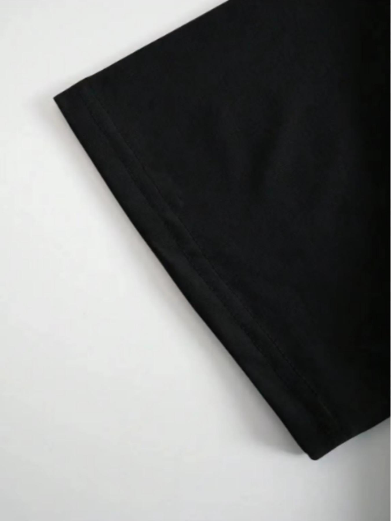 Fashionable Women's Heart Print Letter Pattern Knitwear Set, Regular Length Fitted Tops, Thin Fabric Short Sleeve T-Shirt and Shorts, All Seasons Casual Womenswear