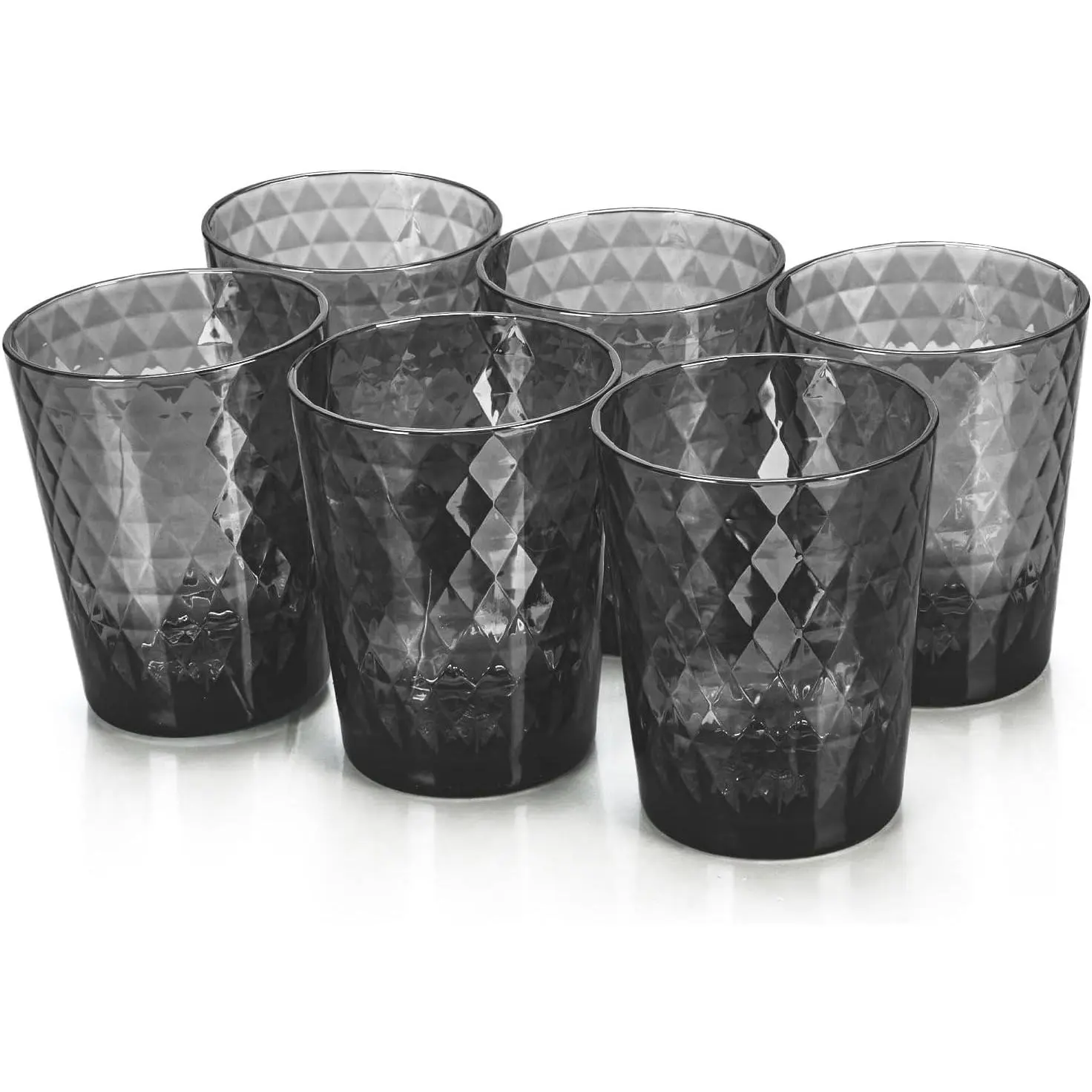 Plastic Tumblers 6 Pack (6x16oz) |  Dishwasher Safe | Stackable Shatterproof Cups | Plastic Drinkware & Drinking Tumblers for Restaurant, , Party