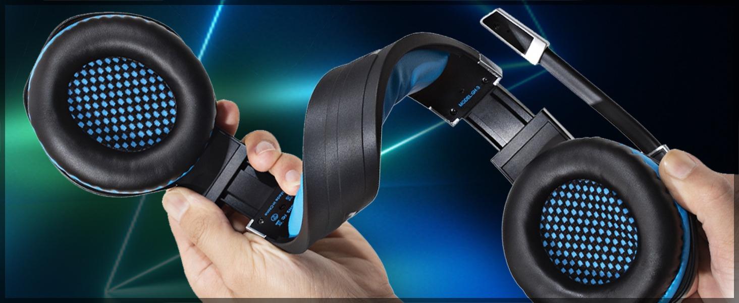 STANDARD GOODS 3C9-PHP017 Gaming Headset for PS4, Xbox One, PC, PS5, Laptop, Mac, Nintendo Switch, 3.5MM Noise Cancelling Over Ear Headphones with Mic, Bass Surround, Soft Memory Earmuffs (New Blue) STANDARD GOODS 3C9-PHP017 Gaming Headset for PS4, Xbox One, PC, PS5, Laptop, Mac, Nintendo Switch, 3.5MM Noise Cancelling Over Ear Headphones with Mic, Bass Surround, Soft Memory Earmuffs (New Blue)
