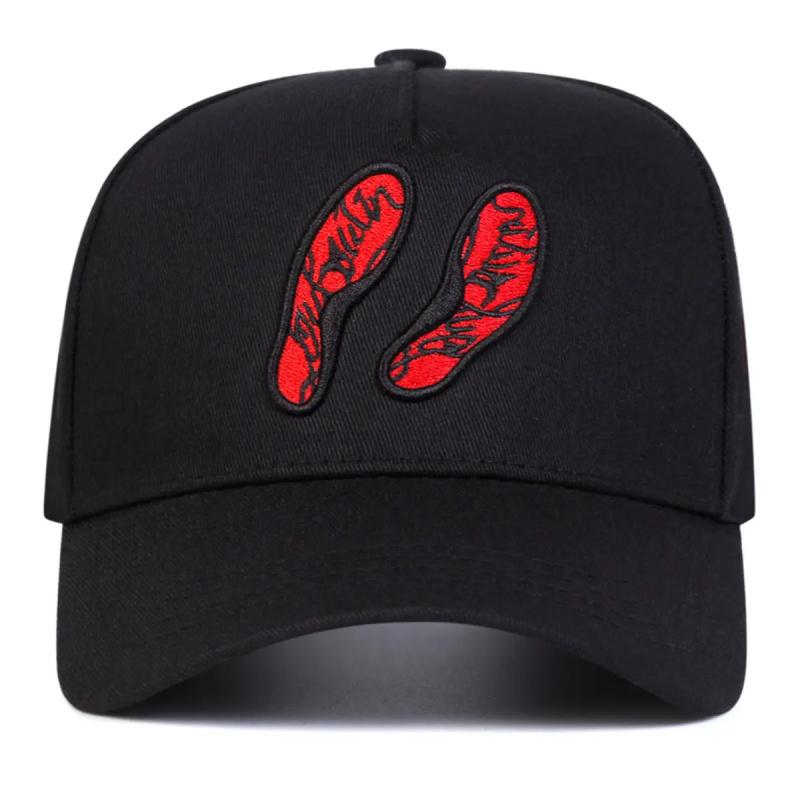 Unisex Footprint Skull Embroidered Patch Baseball Cap Outdoor Adjustable Sunscreen Leisure Hat Spring Autumn Travel Tourism Beach Vacation