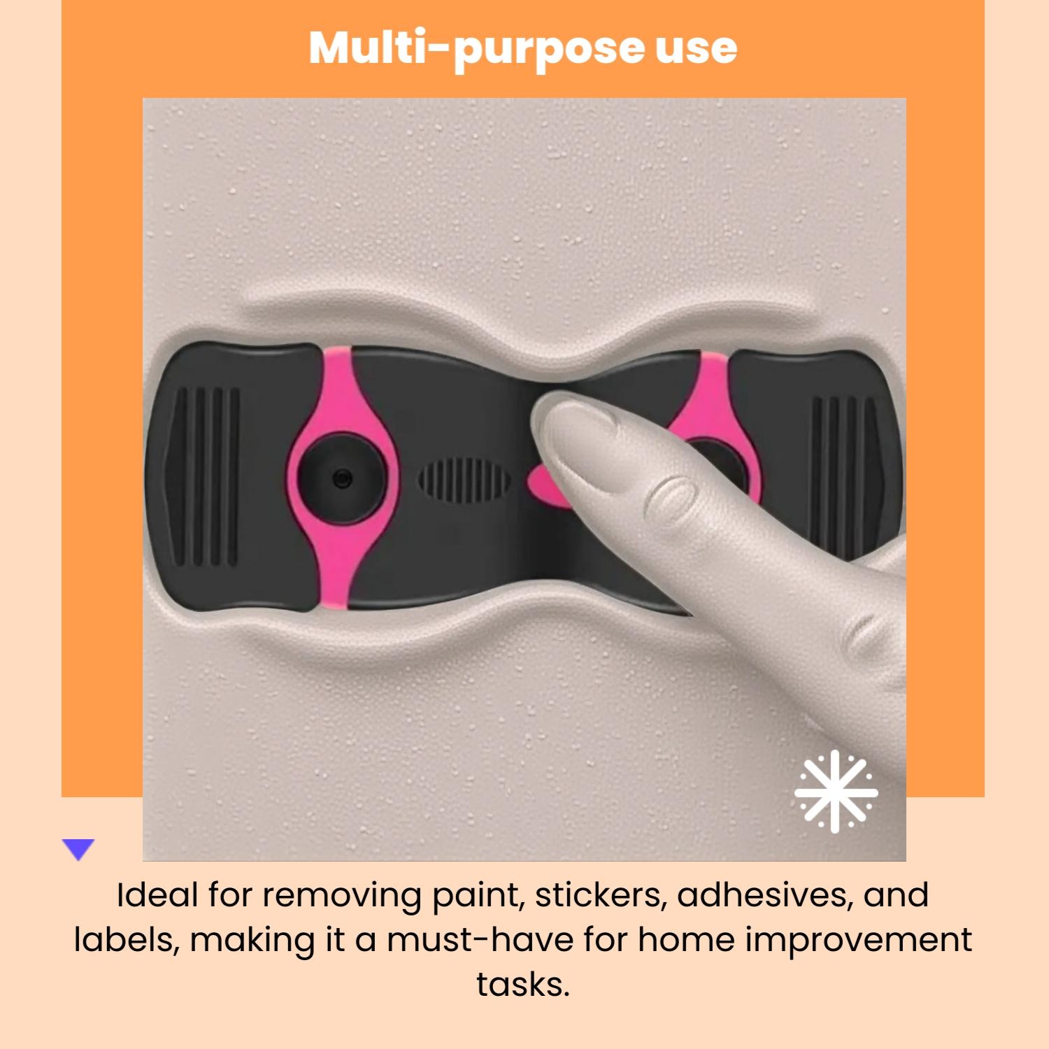 Multi-Purpose Scraper Tool Set with 20 Extra Blades, Dual-Edge Design for Removing Paint Stickers Adhesive Labels