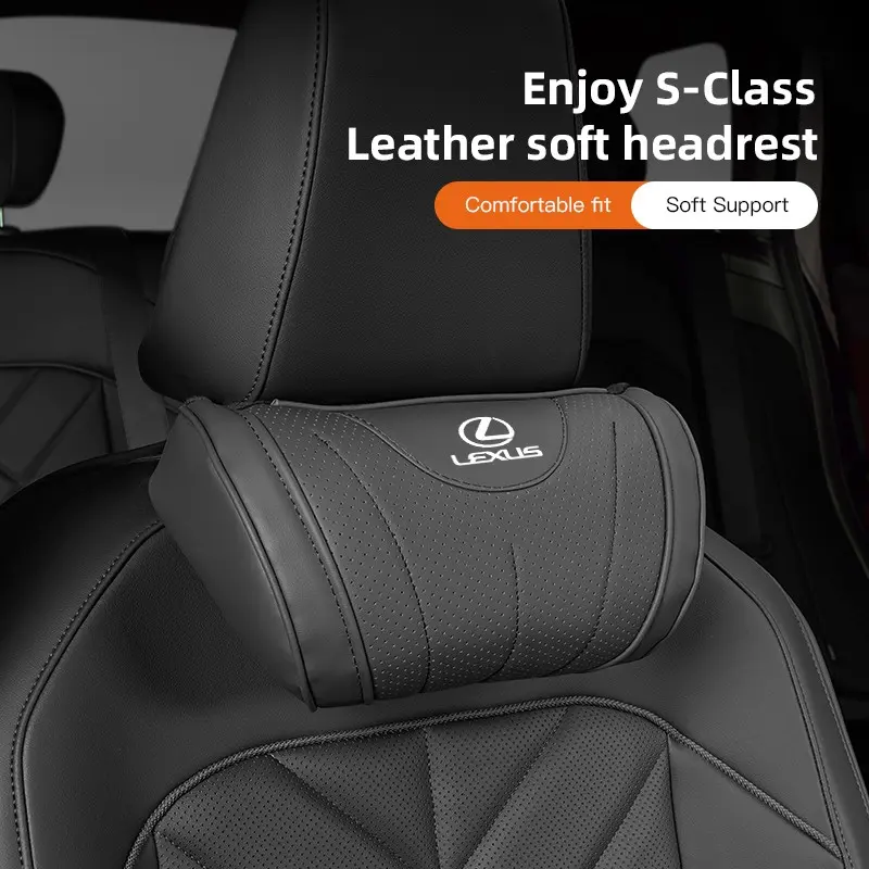 Car Headrest Neck Support Seat Lumbar Cushion Neck Pillow For Lexus F-SPORT ES RX NX LS UX LM LX GX LC RZ IS CT GS RC HS SC TX LBX IS300 RX350 LS500 LX600 NX260 CT200 Car Accessories