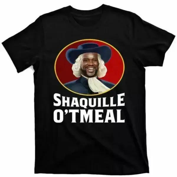 Shaquille O'tmeal Graphic Streetwear Top - Unisex Adult Menswear Shortsleeve Round Neck Sports Top, Trendy Casual, Breathable Summer Loose Fit, Smooth Texture, Versatile Day Gift Shirt