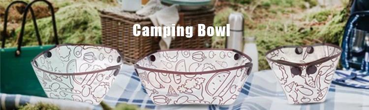 12 Pcs Collapsible Heat-resistant Camping Bowl Plate, Portable Cup Coffee Filter, Food-Grade Plastic Foldable Bowl