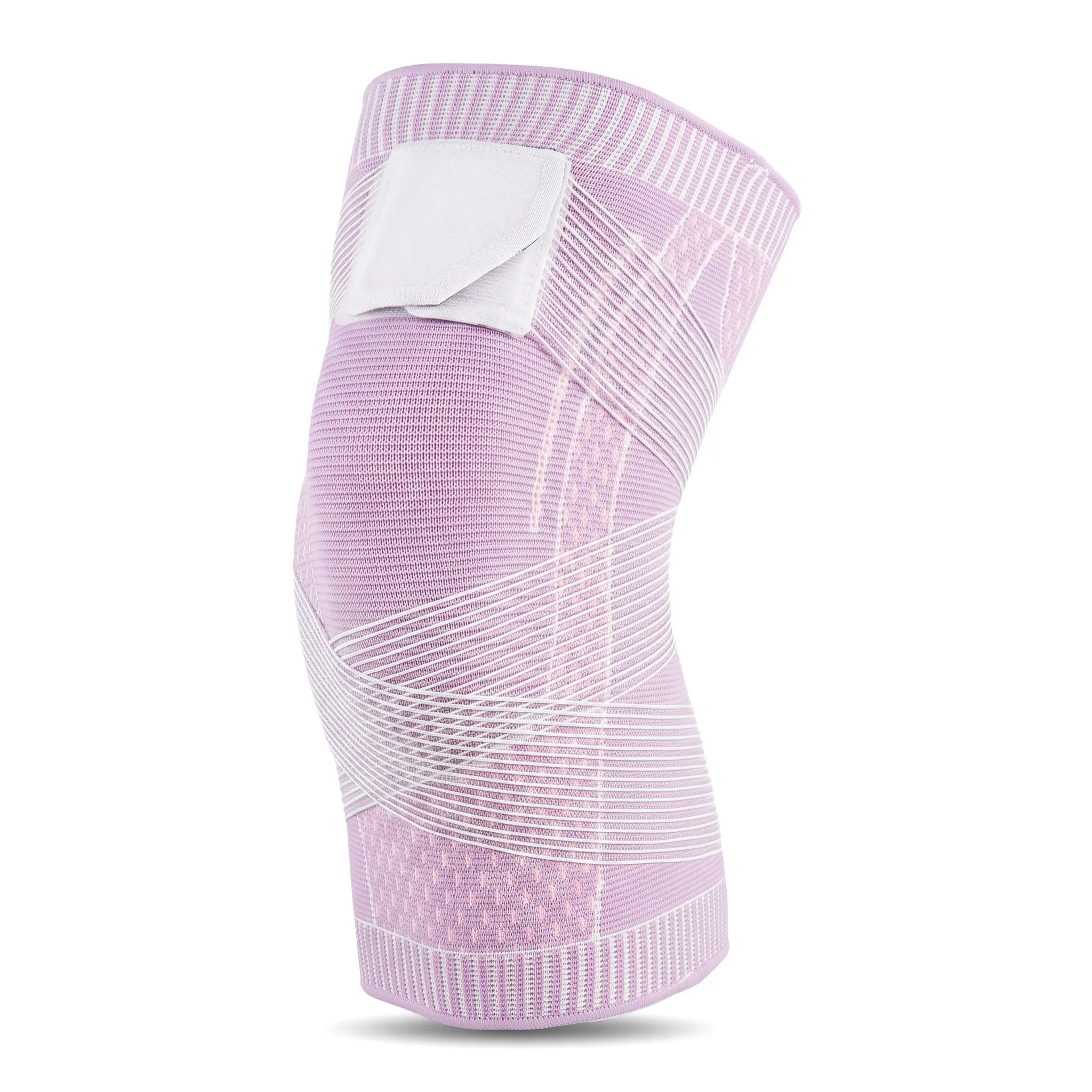 Unisex Comfortable Knee Brace – Breathable, compressive nylon sleeve with straps; suitable for running, basketball, cycling, and fitness. It provides joint support and is essential gear for workouts and daily exercise.
