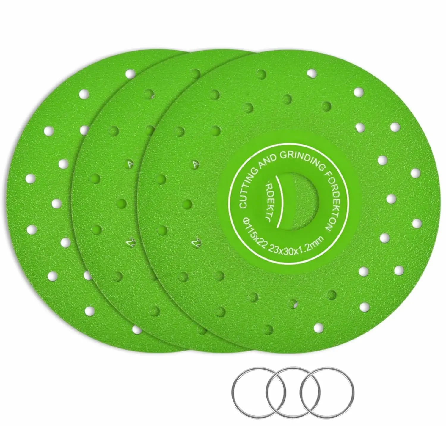 3Pcs Rock Slab Grinding Disc, 115mm 4.5Inch-Thin Multi-Pore Saw Blades for Angle, Grinding and Cutting Disc Set for, Marble,, Tile Polishing