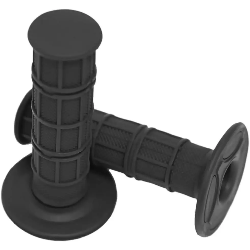 7/8" Nonslip Gel Motorcycle Hand Grips, Anti-Vibration Anti-Skid Comfort Pair, 22mm-25mm Fit for 7/8" Handlebars Dirt Bike Motocross, 0.33 lb All-Weather Tacky Grip ATV Scooter, Rubber