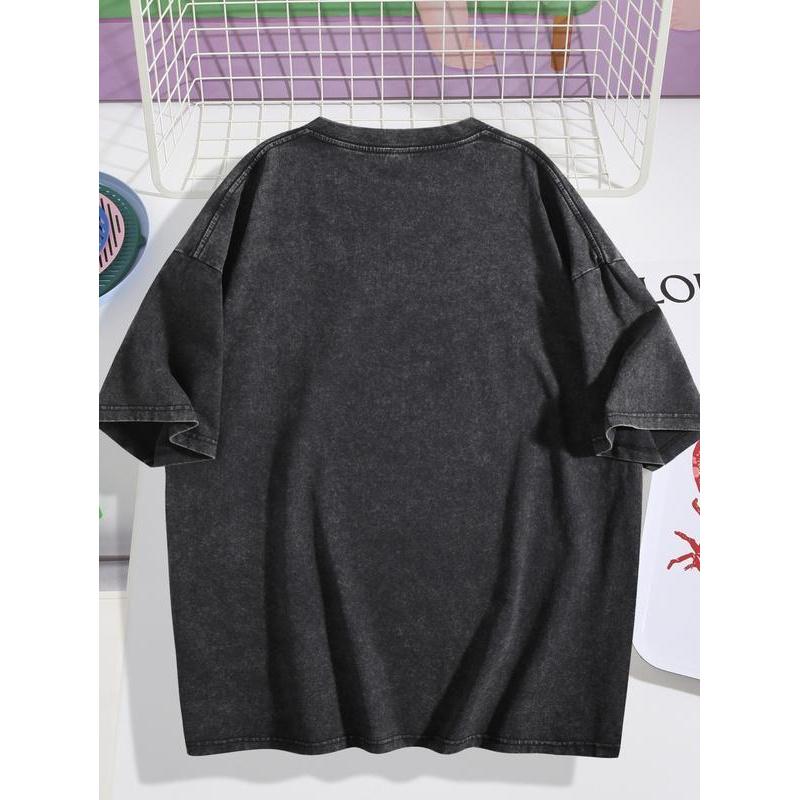 Jesus Acid Washed Heavyweight Cotton Shirt, Christian Streetwear Religious Gift for Him or Her, Faith Apparel Unisex Tee, Jesus Christ Church Wear