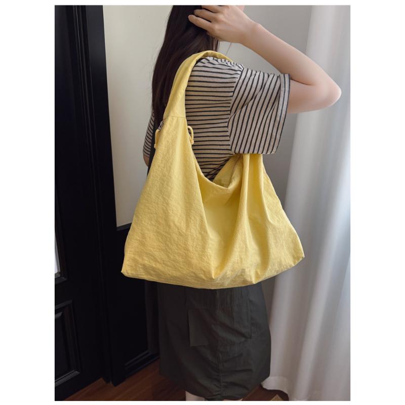 Large Capacity Popular Temperament Armpit Bag Nylon Cloth Shoulder Retro Handbag For Women