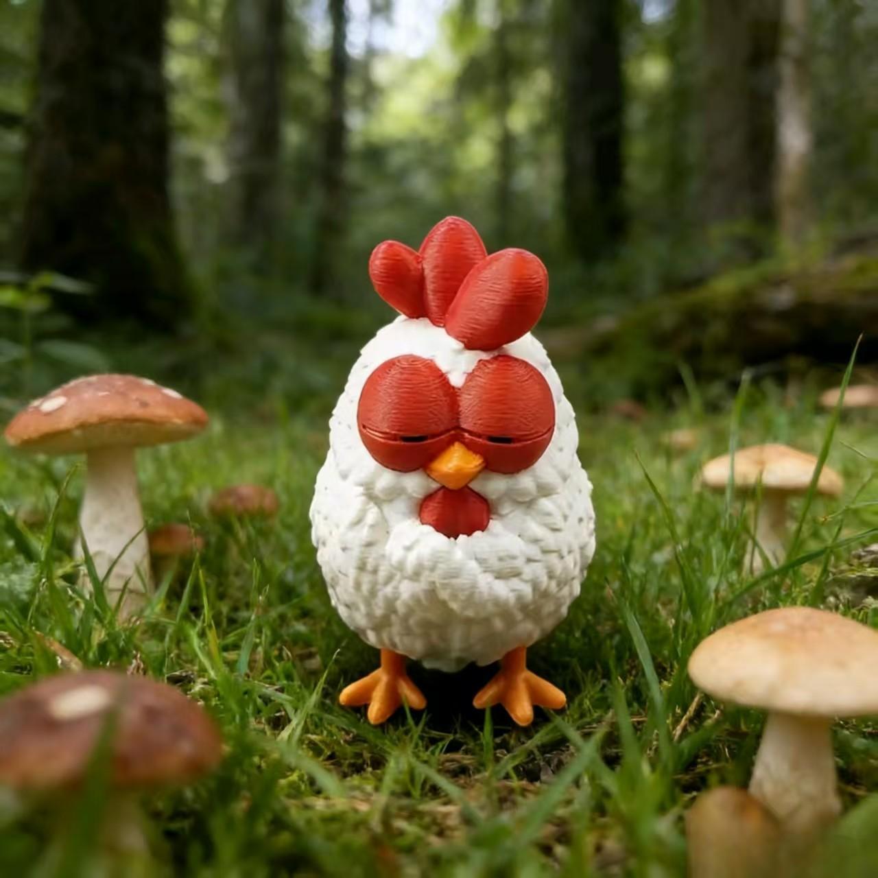 New Mini Chicken Figurine Cute Sleeping Chick Ornament Creative Animal Statue Stylish Desk Accessory For Home And Office Decoration