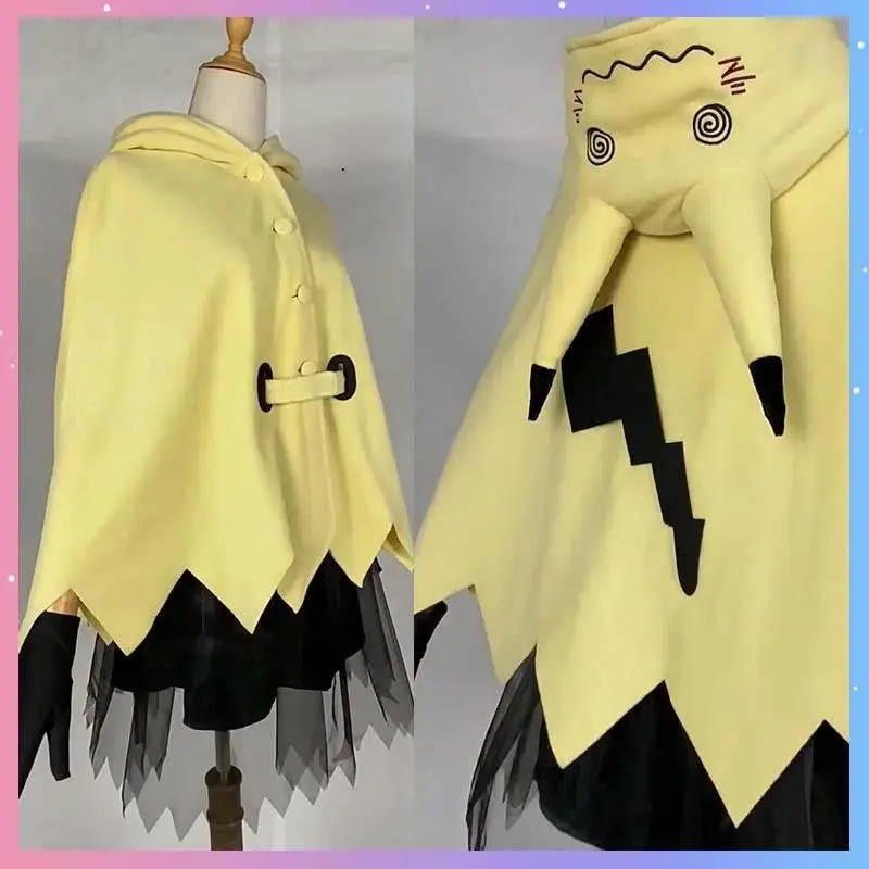 Mimikyu Cosplay Costume Anime Women Dress Up Clothes Halloween Comic-con Carnival Clothing Outfit Party Coser Props Adult Gift