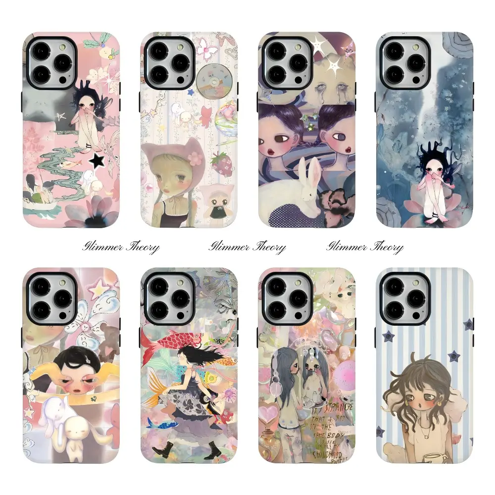 Artistic Aesthetic Painting Aya Takano MagSafe Phone Cases For iPhone 17 Promax Pro Air 16 Plus 15 14 13 12 11 Shockproof Protective Cover Casing Birthday Holiday Gift