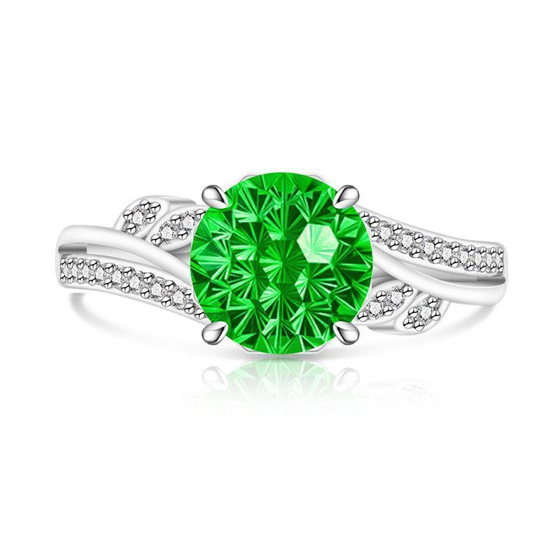 Intertwined Twisted Band Statement Ring Floral/Vine-inspired Hidden Overlap Adjustable Band (US 5-10), Spring Jewelry Sparkling Bypass Promise Ring, Cute Aesthetic Gift for Women