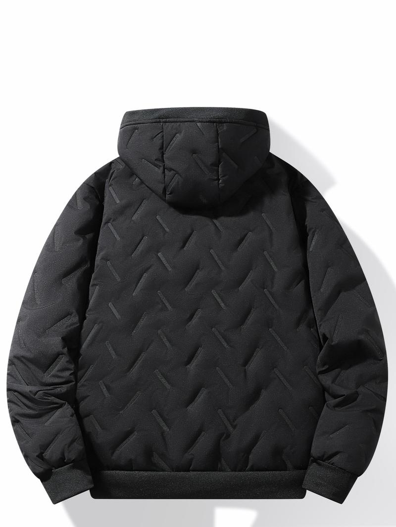 Men's Autumn and Winter Hooded Lamb Woolen Cotton Jacket -Warm and Puffed Full Zipper Jacket with Soft Polyester Lining,Zipper Pockets, Suitable for Cold Weather -Machine Washable, Regular Fit.Menswear Coats Menswear Coats Stylish Tops Beige Casual