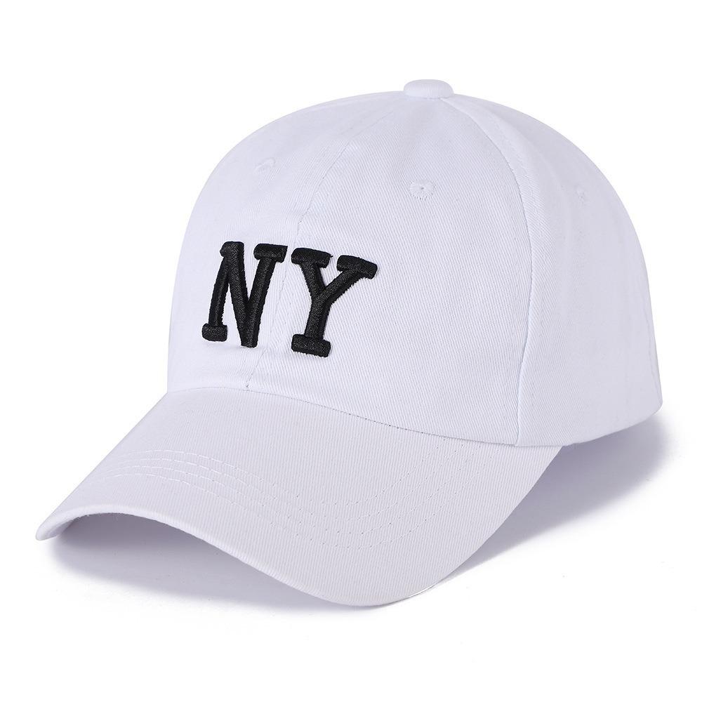 Sun protection baseball cap for large head circumference, casual NY letter sports sun hat, versatile for daily use, adult duckbill cap wholesale