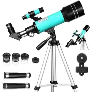 Telescope 70mm Aperture for  & Astronomy Beginners, Travel Telescope with Adjustable Tripod & Phone Adaper, Magnification 20X-200X