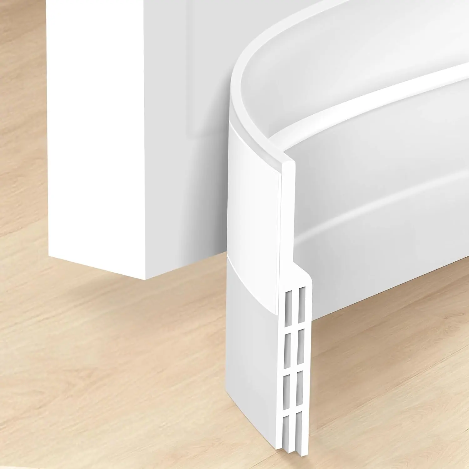 Door Draft Stopper, Door Sweep for Door Bottom,  Adhesive |  Door Weather Stripping, Adjustable, Easy Install, , Blocks Draft & Dust,  Noise, Door Gap Filler