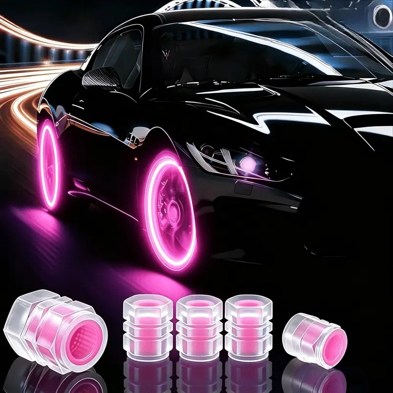 16-Pack Glow-In-The-Dark Tire Valve Caps, Universal Decorative Upgrade, Suitable for Cars, Suvs, Bikes, Motorcycles, Trucks, Includes Love Card