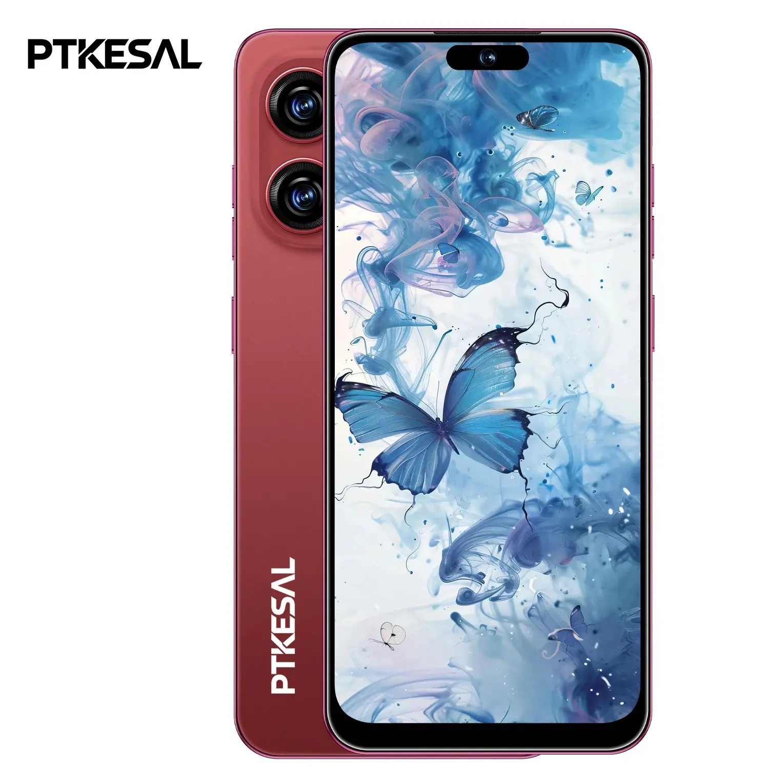 PTKESAL-16 Pro Max Smartphone Android Mobile Phone 4GB+64GB MTK6750 Octa-Core Android 12, 6.93 Inch Large Screen, 5MP Front 13MP Rear Camera, 4100mAh Battery, Real Fingerprint & Face Unlock