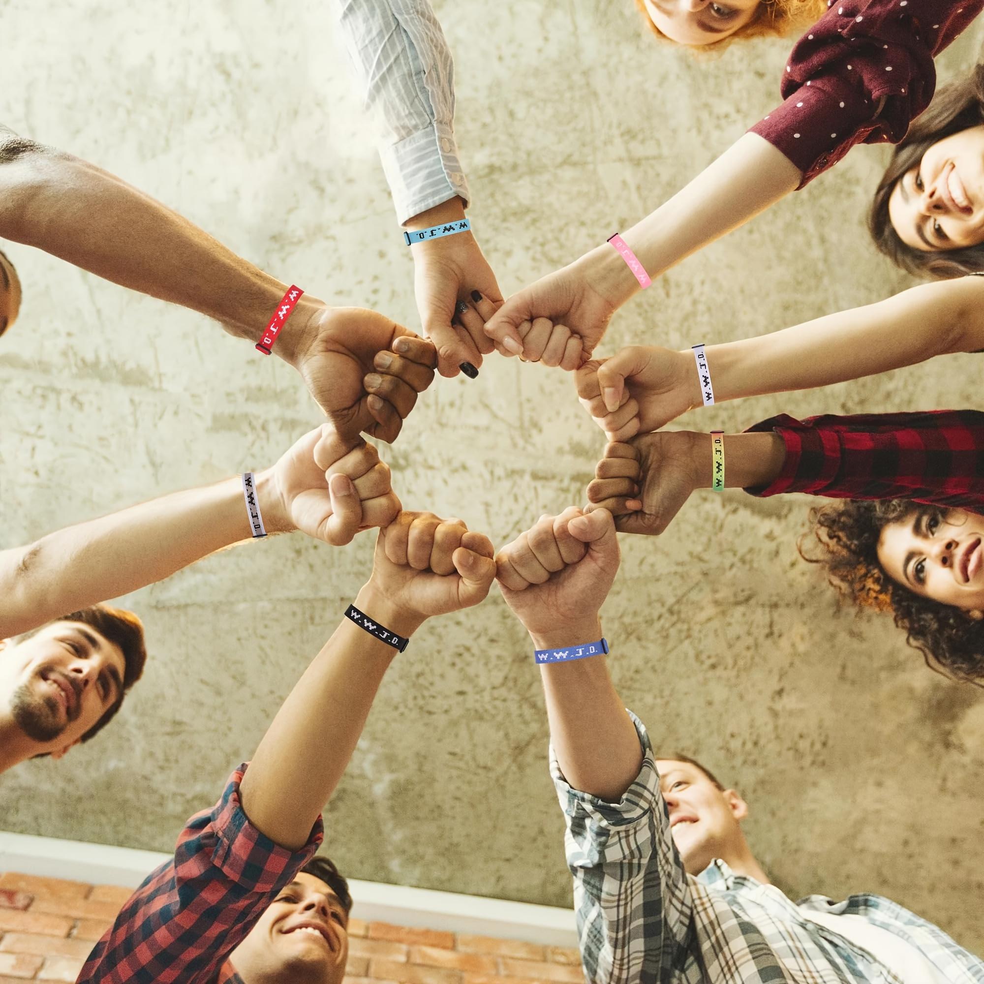 30pcs WWJD Adjustable Bracelets |   Christian Wristbands Gifts, Vintage & Classic Style, Synthetic Fiber Rope, Ideal for Gift-giving and Party Occasions, All Seasons Fit