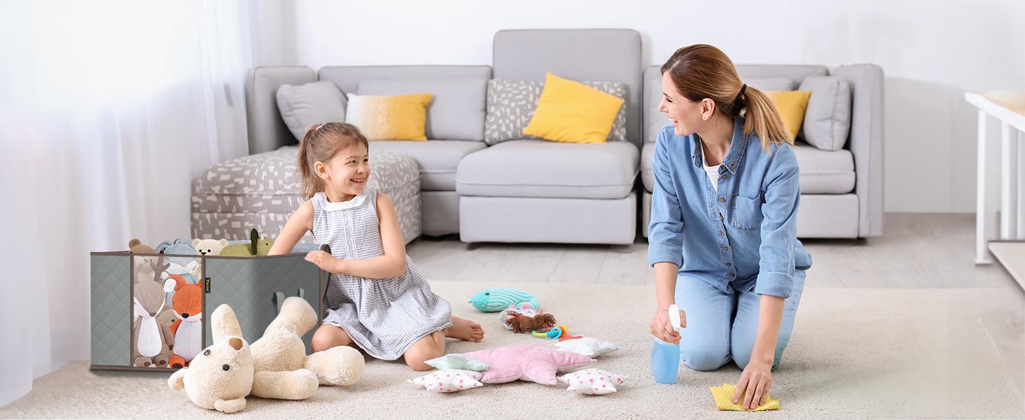 2/3/4/6/8 Pack Clothes Storage Bags - 24 Gallon Heavy Duty Storage Containers with Reinforced Handles & Locking Zippers | Space-Saving Solution for Blankets, Comforters, Pillows & Seasonal Clothing