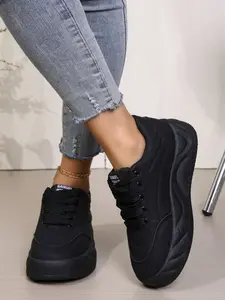 Women's Agony Bread Shoes 2026 Fall Winter New Arrival, Thick Sole Fuzzy Dad Sneakers, Work Shoes, Soft Waterproof Anti-Slip